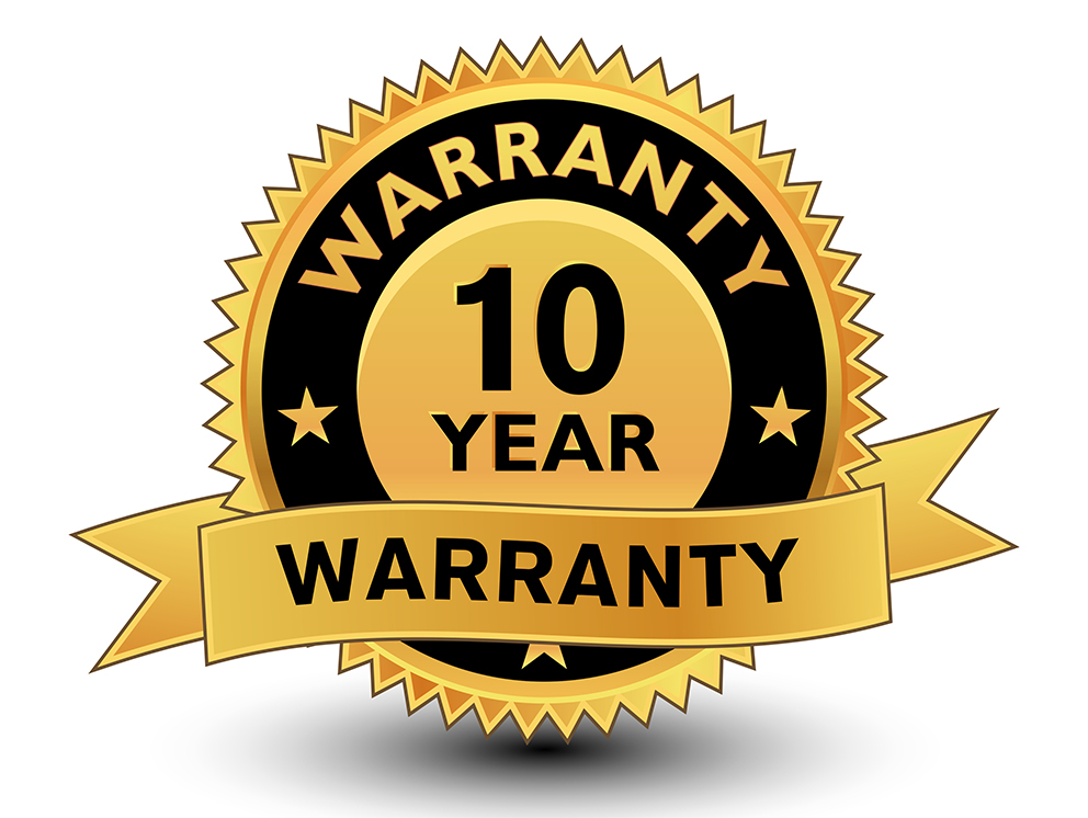 10-year warranty image.